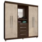 Guarda Roupa Casal Prime 1618 Imbuia Avelã Araplac