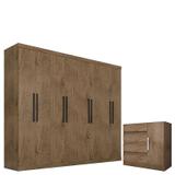Guarda Roupa Casal Prime 1684 com Cômoda Exellence 8000 Demolição Araplac