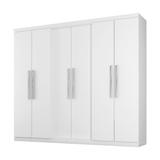 Guarda Roupa Casal Prime 6 Portas GR 6000 Branco Araplac