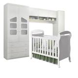 Guarda Roupa De 2 Portas + Modulo Aéreo + Guarda Roupa 1 Porta Eloísa + Berço Danny - Phoenix