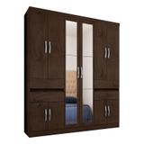 Guarda Roupa de Casal 10 Portas Exellence 3430 Imbuia - Araplac