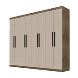 Guarda roupa de casal 8 portas 4 gavetas e gaveteiros Araplac Hércules Demolição Off White