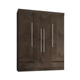 Guarda Roupa De Casal Master 4 Portas 4 Gavetas Imbuia Araplac