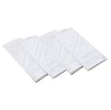 Guardanapo de boca liso 4 unidades branco - Recanto da costura