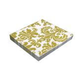 Guardanapos de Papel Arabesco Ouro 33cm 20 unidades mod3 Silverplastic - Festabox