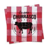 Guardanapos de Papel Festa Churrasco 25cm 20 unidades Cromus - Festabox