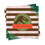 Guardanapos de Papel Mundo dos Dinossauros 25cm 20 unidades Cromus - Festabox