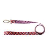 Guia de passeio para cachorro PLAID - vermelho e azul - WALKIEDOG