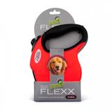 Guia Fita Retrátil Power Flex Vermelho 5 Metros Cães Medios 50kg - Power flexx