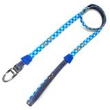 Guia para Cachorros Anti-Impacto com Corda Flexível Amigo Cão Jeans Azul