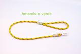 Guia para pet com 10 mm de espessura com 130 cm de comprimento na cor amarelo e verde - E - pet