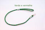 Guia para pet com 10 mm de espessura com 130 cm de comprimento na cor verde e vermelho - E - pet