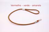 Guia para pet com 12 mm de espessura com 80 cm de comprimento na cor vermelho - verde - amarelo - E - pet