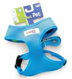 Guia Peitoral Comfort American Pets Azul Tamanho EGG