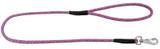 Guia Redonda Mosquetão Giratório São Pet Rosa 12 mm 100 cm