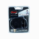 Guia Retrátil Standard Preto Mini Flexi - Até 8Kg