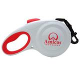 Guia Retrátil Star Flex - Vermelho e Branco - Tamanho P - Amicus