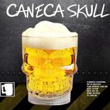 Halloween Caneca Caveira Copo Acrílico 600ml Skull Chopp Suco Cerveja - Coday
