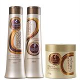 Haskell Mandioca Afro Shampoo+ Condicionador + Máscara 500ml