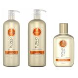 Haskell Tutano Shampoo + Condicionador 1 L + Creme De Silicone 250g