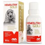 Hemolitan Gold Gotas Vetnil Para Cães E Gatos 30ml