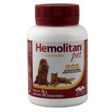 Hemolitan Pet 30 comp. Suplemento Cães e Gatos - Vetnil