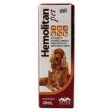 Hemolitan Pet 30ml Vetnil Suplemento Cães e Gatos