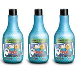 Hora Da Aventura Maçã Verde 2em1 Shampoo Infantil 500ml (Kit C/03)