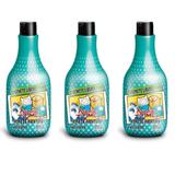Hora Da Aventura Teens Sabonete Líquido Maçã verde 500ml (Kit C/03)