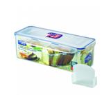 HPL849 - Pote Plástico Hermético Retangular p/ Pão c/ Separador, 5 lts - Lock lock
