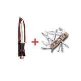 Huntsman Faca Muela c/ bainha de Couro - Victorinox
