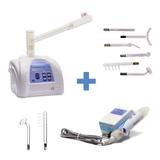 Ibramed - kit dermosteam 110v + hf + jogo de eletrodos
