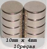 Imas De Neodímio / Super Forte 10mm X 4mm , 10 Peças - Fácil negócio importação