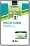 Imp preparatoria c jur 15 dir trab al did - Saraiva