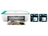 Impressora Multifuncional HP Deskjet Ink Advantage - 2676 + Cartucho de Tinta Colorido + Cartucho Preto