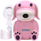 Inalador e Nebulizador Infantil Nebdog Superflow - Rosa - G-tech