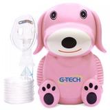 Inalador Nebulizador Nebdog Bivolt Rosa - G-Tech