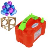 Inflador de Bexiga e Balão Mazzilli 2 Bicos Medidor MDF 110v Vermelho