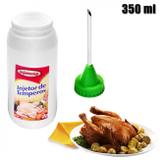 Injetor de Temperos com Bico em Aluminio para Rechear Carnes 350 Ml Injetemp