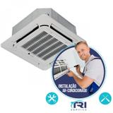 Instalação de Ar Condicionado Split Cassete de 18000 Btus -Tri Service