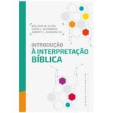Introdução à Interpretação Bíblica - William W. Klein, Robert L. Hubbard Jr. - Thomas nelson brasil