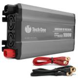 Inversor de Voltagem Tech One 1000W 12V para 110V com USB Conversor de Potência Onda Senoidal Pura