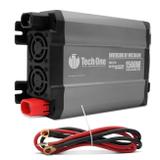 Inversor de Voltagem Tech One 1500W 12V para 220V com USB Transformador Conversor de Potência