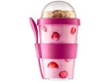 Iogurteira 350ml com Colher Sanremo Fit - SR113/1 Rosa