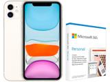 iPhone 11 Apple 128GB Branco 6,1” 12MP - iOS + Microsoft 365 Personal Office 365 apps 1TB