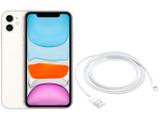 iPhone 11 Apple 64GB Branco 6,1” 12MP iOS + Cabo - de Lightning para USB (2m) Apple Original