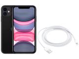 iPhone 11 Apple 64GB Preto 6,1” 12MP iOS + Cabo - de Lightning para USB (2m) Apple Original
