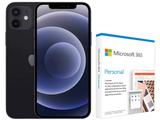 iPhone 12 Apple 128GB Preto Tela 6,1” 12MP - iOS + Microsoft 365 Personal Office 365 apps 1TB