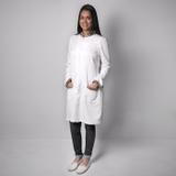 Jaleco Branco Estampado FAÍKO Jalecos