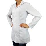 Jaleco Branco Feminino Acinturado Saúde Enfermagem Medicina - Wp confecções
